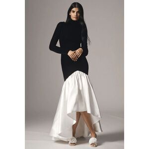 ET OCHS Dylan Turtleneck High-Low Mermaid Gown Size US 8 $648